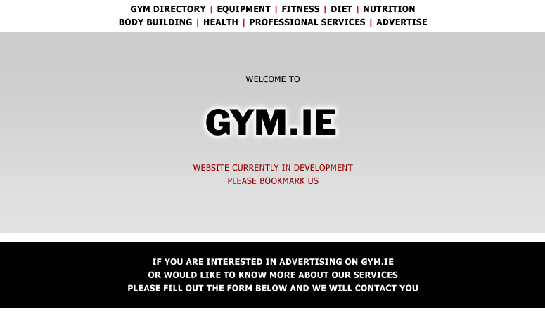 GYM.IE ::: IRISH GYMS and GYMNASIUMS - Contact 086 3057018 - Gym and health club directory for Ireland